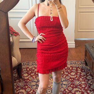 lovers and freinds red mini dress